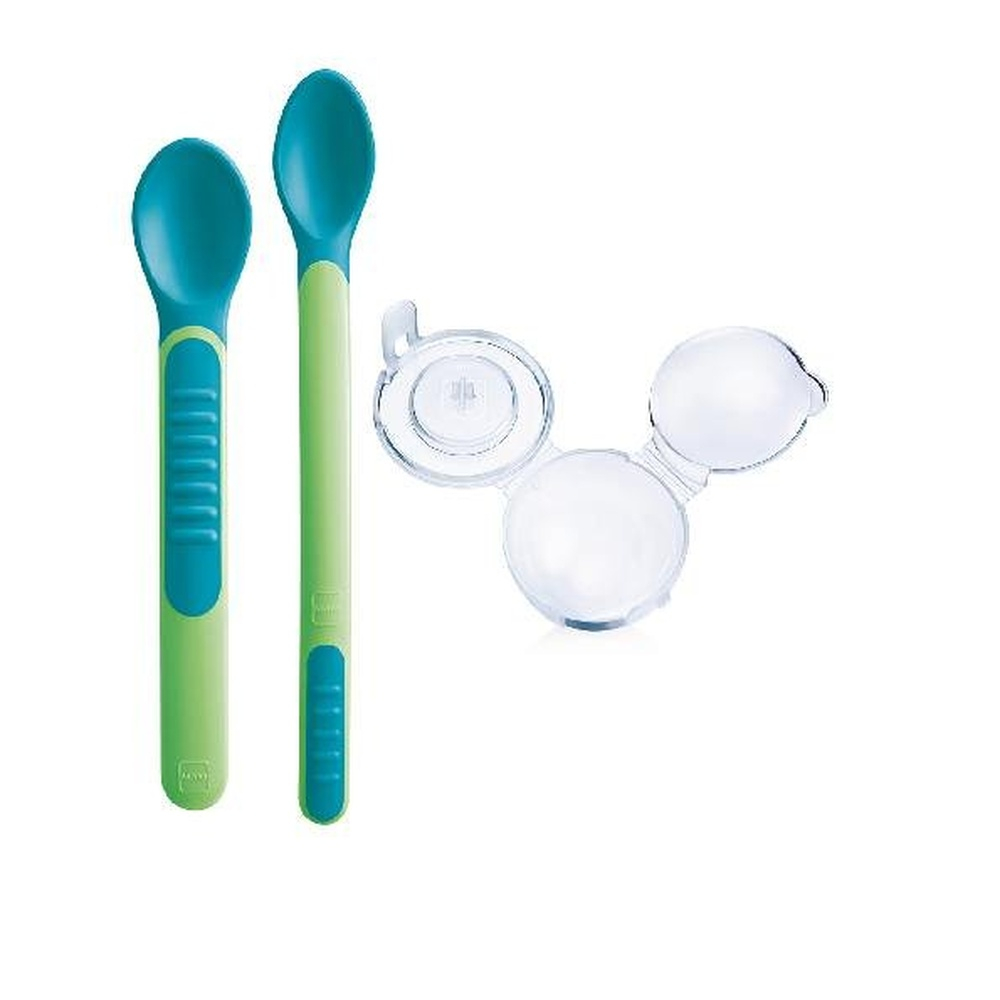 Mam Baby Cuilleres Avec Couvercles Sensibles 6m
