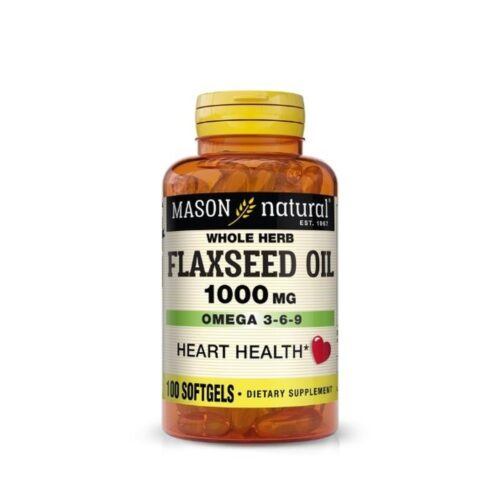 Mason Natural Flaxseed Oil 1000 Mg 100 Softgels