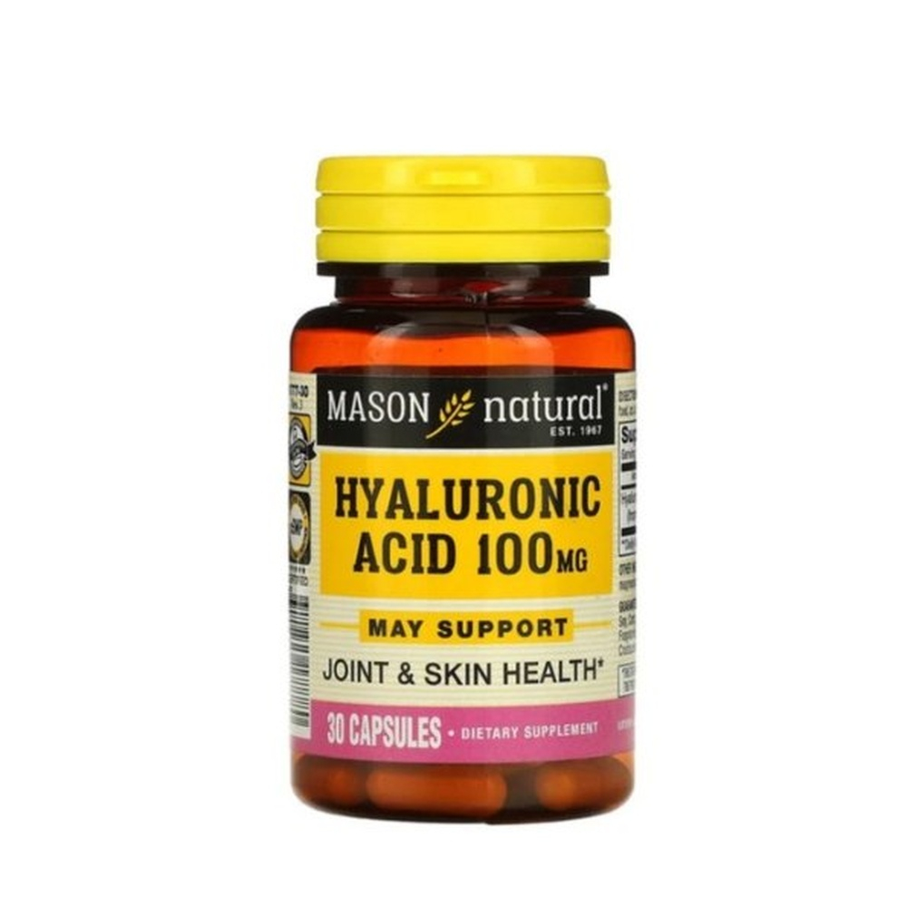 Mason Natural Hyaluronic Acid 100 Mg 30 Capsules