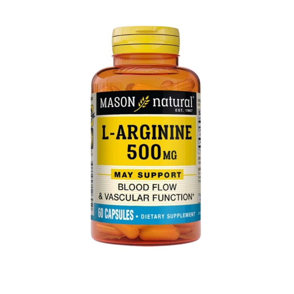 Mason Natural L Arginine 500mg 60 Capsules