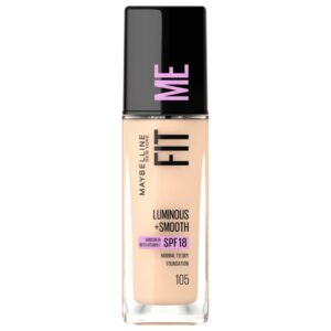 Maybelline Fit Me Fdt Luminous Smooth Spf18 Nu 105 30ml