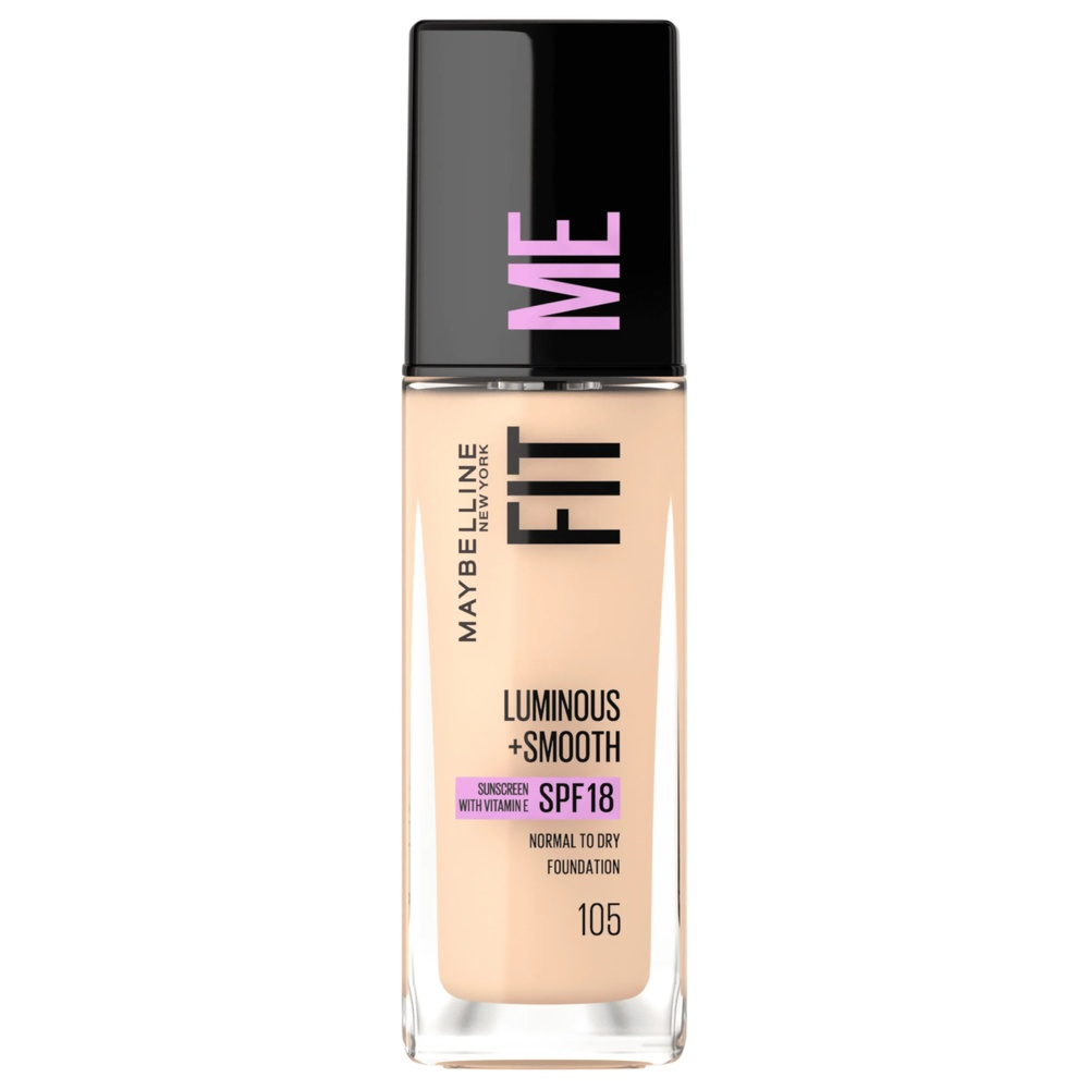 Maybelline Fit Me Fdt Luminous Smooth Spf18 Nu 105 30ml