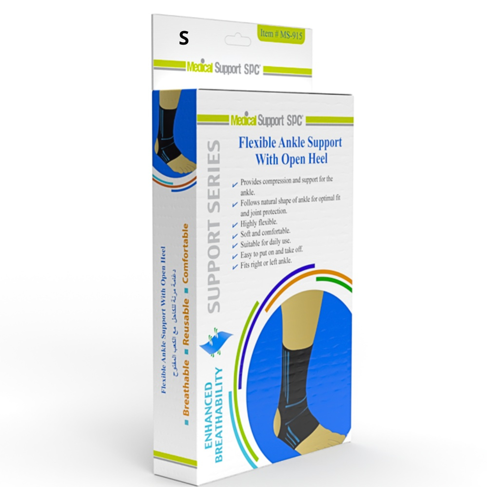 Medical Support Spc Flexible Ankle Support With Open Heel Taille S Reference Ms 915