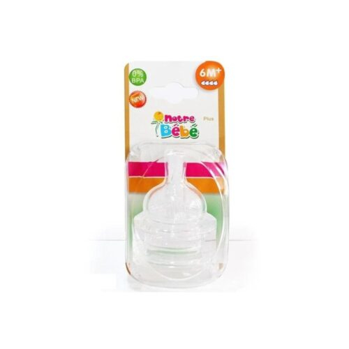 Notre Bebe 2 Tetines Debit 6m Variable