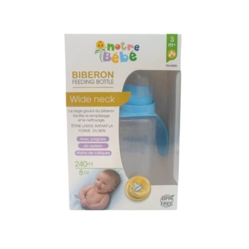 Notre Bebe Biberon Opaque Avec Poignet 3m 240ml