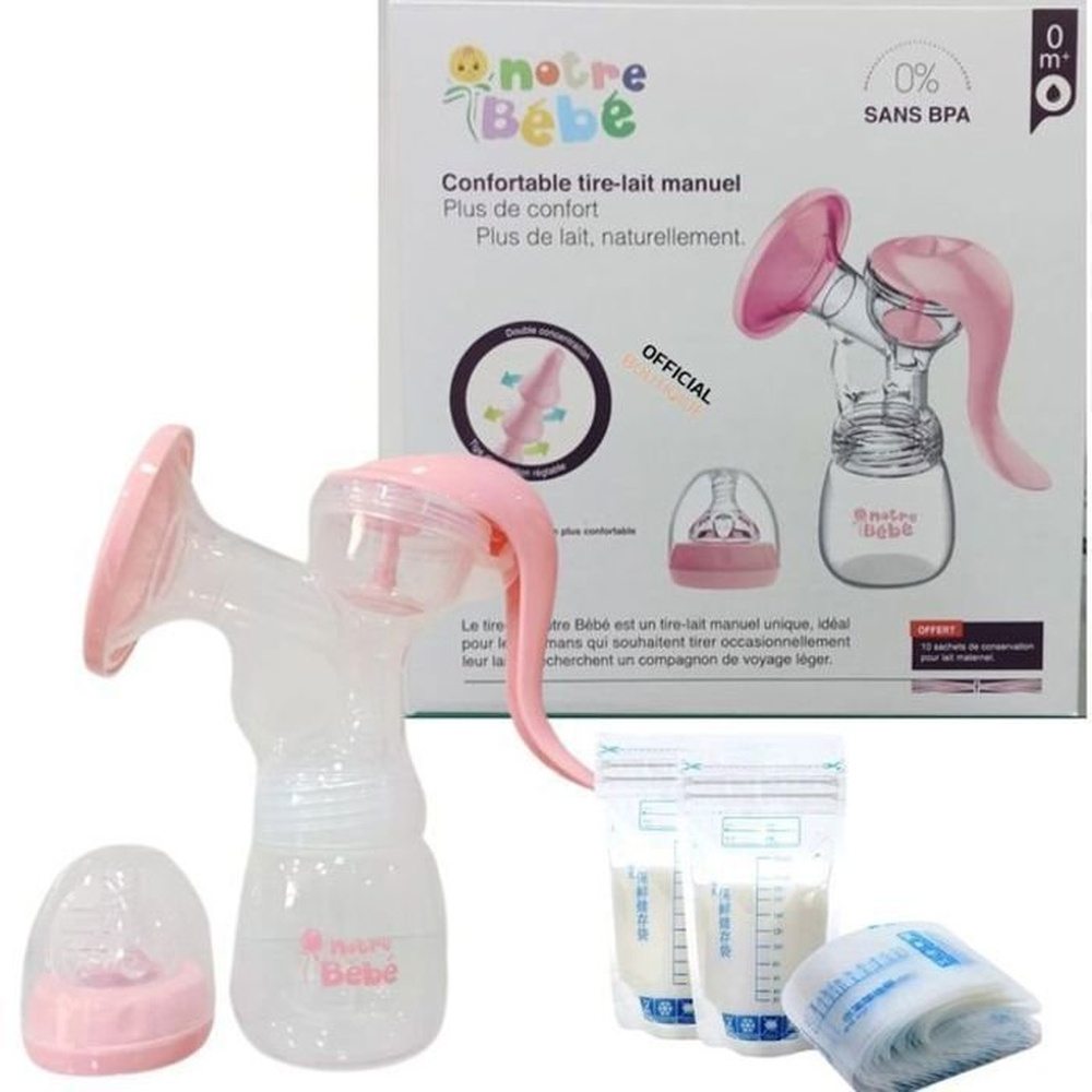 Notre Bebe Tire Lait Confortable Manuel Reglable