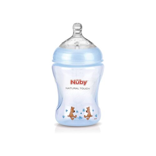 Nuby Biberon Col Large Blue Claire 0m 240ml Nt68007