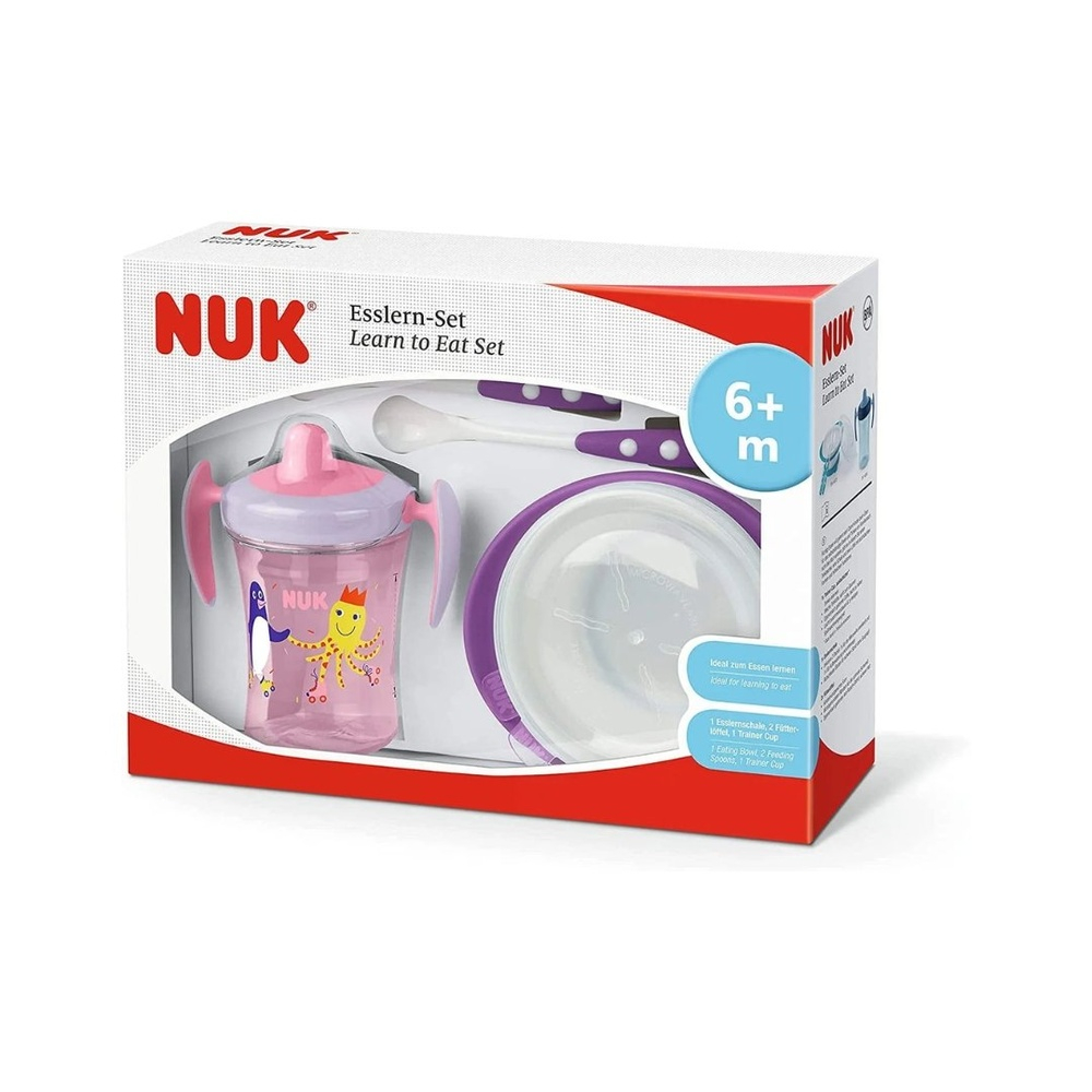 Nuk Set Repas Rose Violet 6
