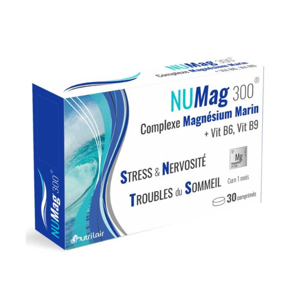 Nutrilair Numag 300 Complexe Magnesium Marin 30cps