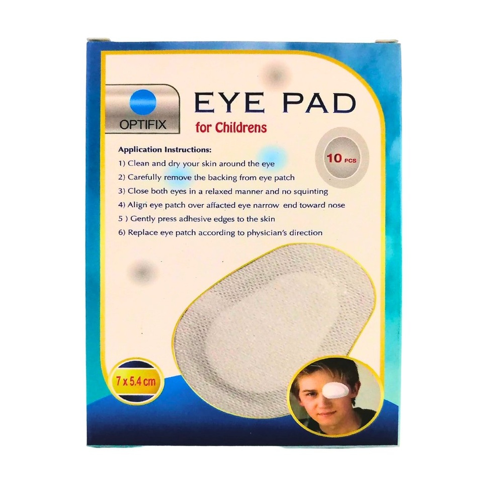 Optifix Eye Pad Enfantts Ortho 7×54cm 10 Pieces