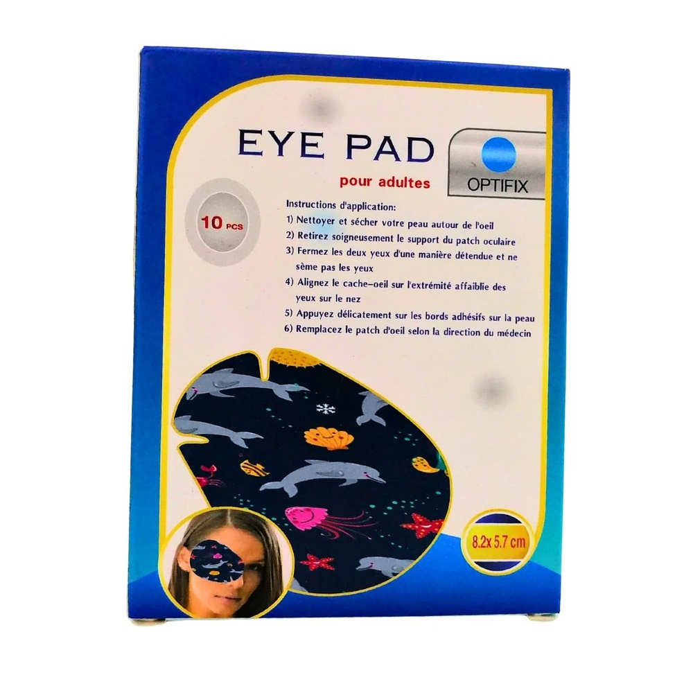 Optifix Eye Pad For Adulte Chn 82×57 10 Pieces