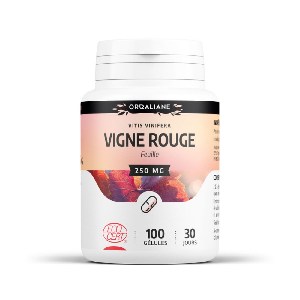 Orgaliane Vigne Rouge 100 Gelules