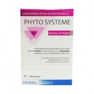 Pharma Market Phyto Systeme Cheveux Ongles 60gelules