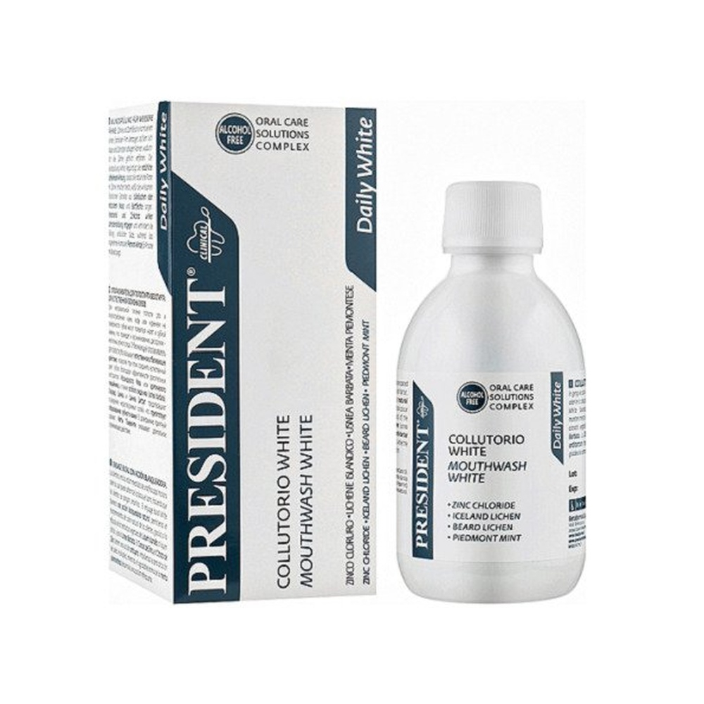 President Bain De Bouche White 200ml
