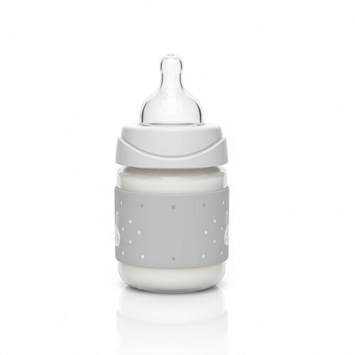 Suavinex Biberon Rabbit Avec Tetine Ronde Debit Lent 0m Gris 150ml