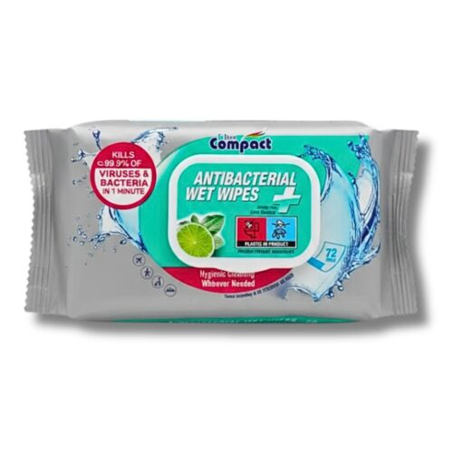 Ultra Compact Lingettes Antibacterial 72 Pieces 2