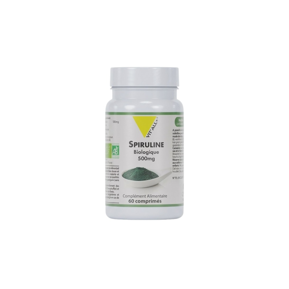 Vitall Spiruline 500 Mg 60 Capsules