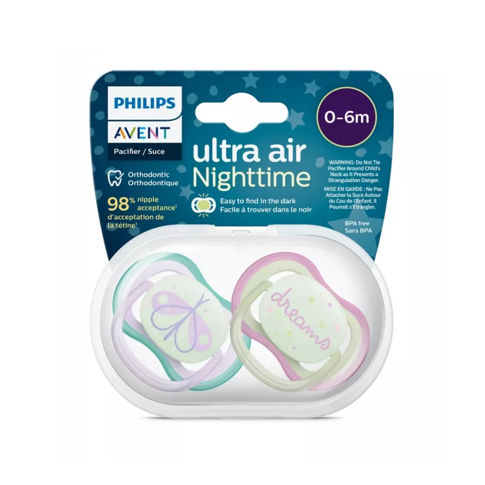 Avent Suc Ultra Air Night Time 0 6m Scf376 19 Girl