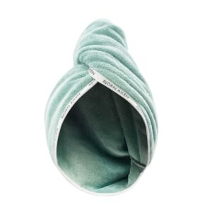 Bjorn Axen Serviette Turban Pour Cheveux Verte