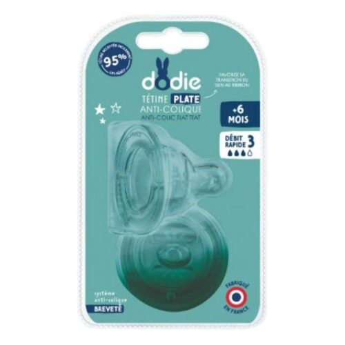Dodie Tetine Plate Sensation Anti Colique D3 6m X2