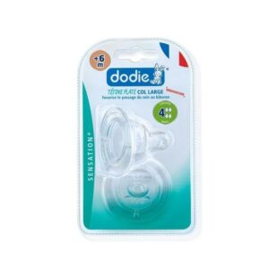 Dodie Tetine Plate Sensation Anti Colique D4 6m Liquide Epais X2