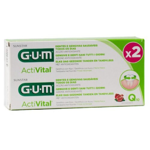 Gum Activital Dentifrice Lot De 2