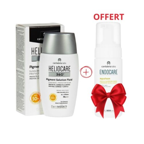 Heliocare 360 C2 B0 Pigment Solution Fluide 50mlendocare Aquafoam Pack