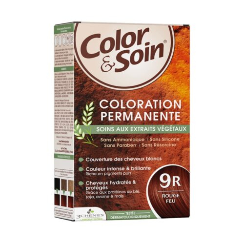 Les 3 Chenes Color Soin Coloration Cheveux Permanente Aux Extraits Vegetaux 9r Rouge Feu