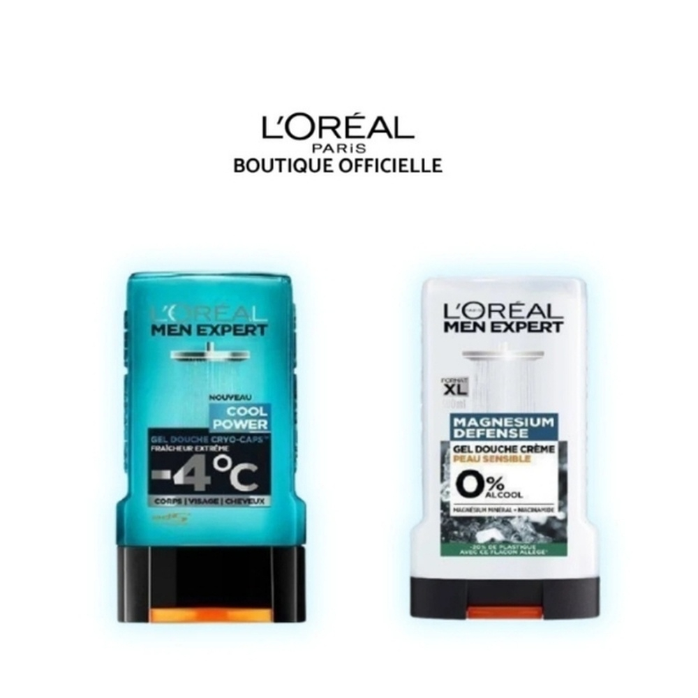 Loreal Paris 2 X Gel Douche Magnesium 300ml Pack