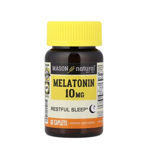Mason Natural Melatonin 10mg 60 Caplets 1810 60