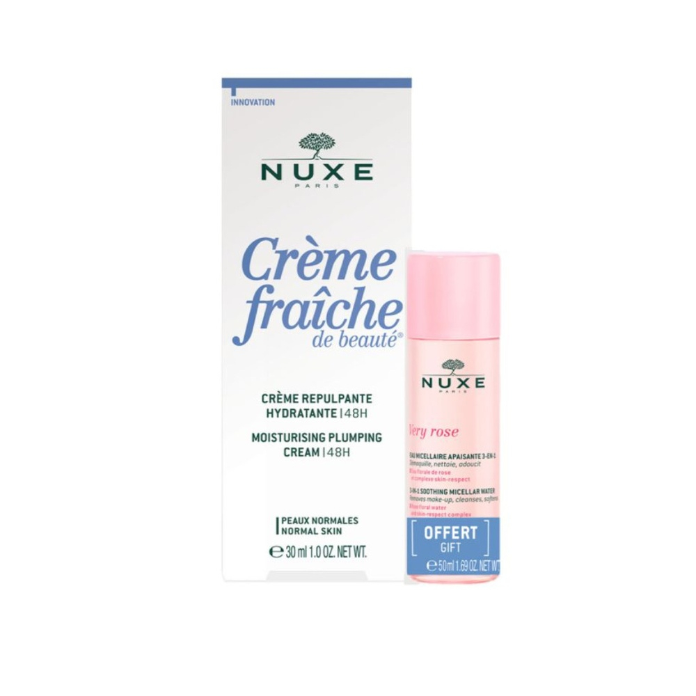 Nuxe Cr Fraiche Cr Riche Ps 30mlvery Rose Eau Micellaire 50ml Pack