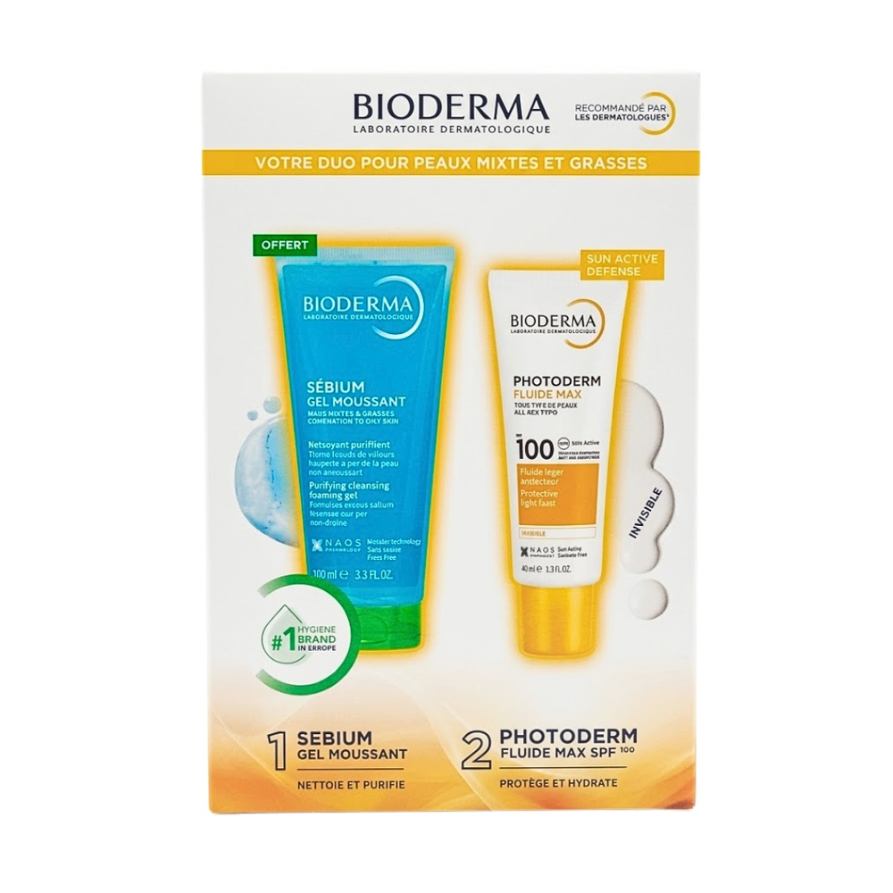 Pack Bioderma Photoderm Xdefense Ultra Fluide 01 Teintesebium Gel Mouss 100ml Pack
