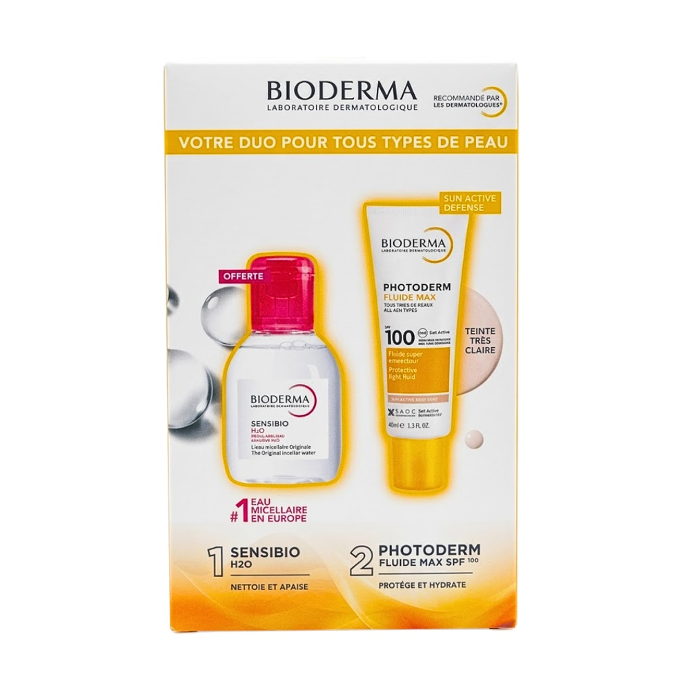 Pack Bioderma Photoderm Xdefense Ultra Fluide 02 Teintesensibio H2o 100ml Pack