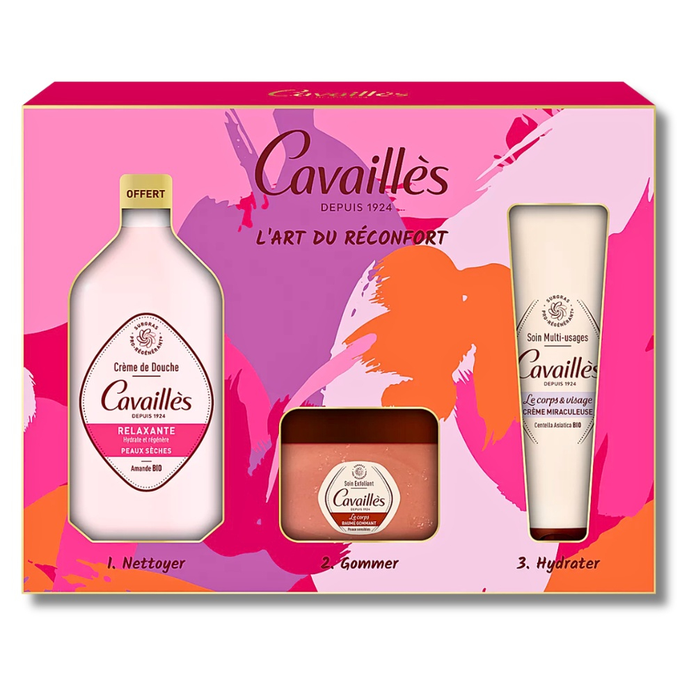 Pack Cavailles Coffret Cr Douche Relaxantbaume Gommantcr Miraculeuse