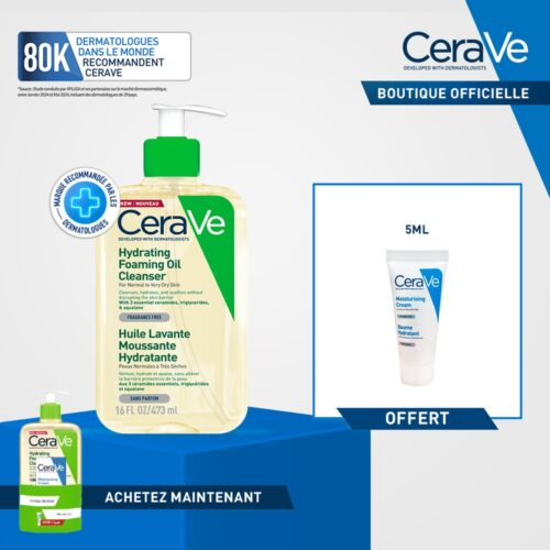 Pack Cerave Huile Lavante Moussante 473mlbaume Lavante Ech Pack