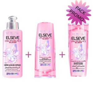 Pack Elseve Glycolic Gloss Ss Coffret Shampdemelant Soin Lamination