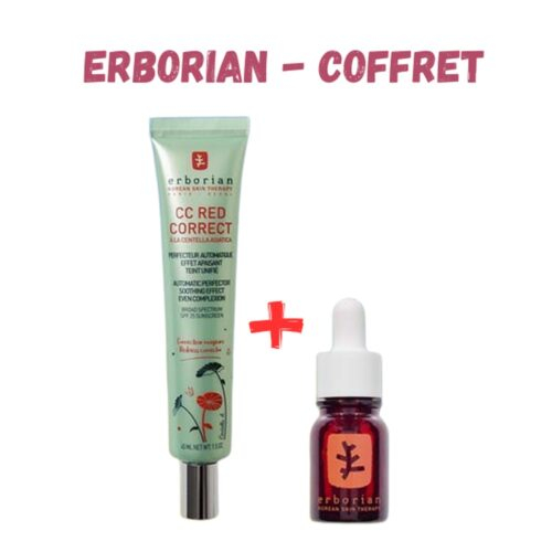 Pack Erborian Coffret Cc Red Correct 45mlskin Therapy 10ml