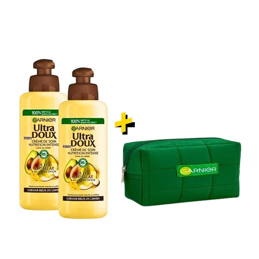 Pack Garnier Ultra Doux Serum Hair Avocat 2x200ml Trousse Pack