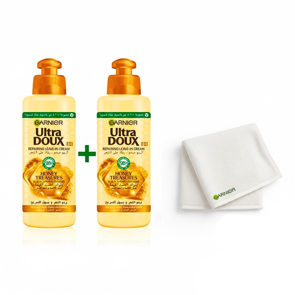 Pack Garnier Ultra Doux Serum Hair Honey 2115ml Serviette Pack