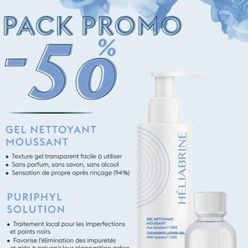 Pack Heliabrine Duo Coffret 50 Gel Moussant Ha 200mlpuriphyl Solution