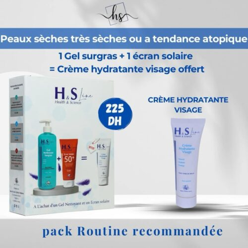 Pack Hs Line Gel Net 250mlecr Solaire Inv Spf5050mlcreme Hydr 50ml Pack