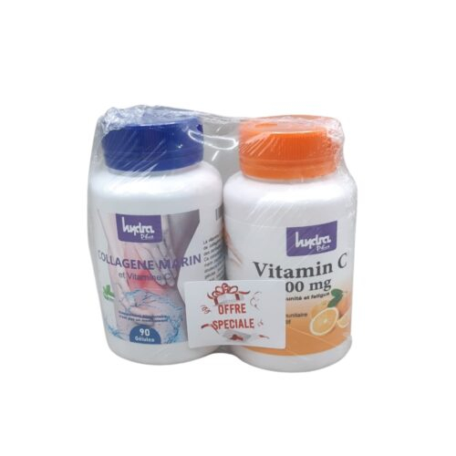 Pack Hydra Plus Collagene Marin 90gelulesvitamin C 36cps Pack