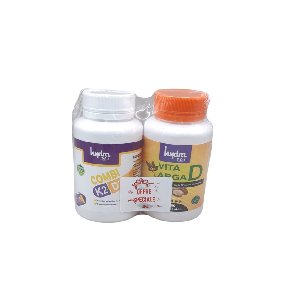 Pack Hydra Plus Combi K2 D3 60cpsvita Argad Vit D3 60cps Pack