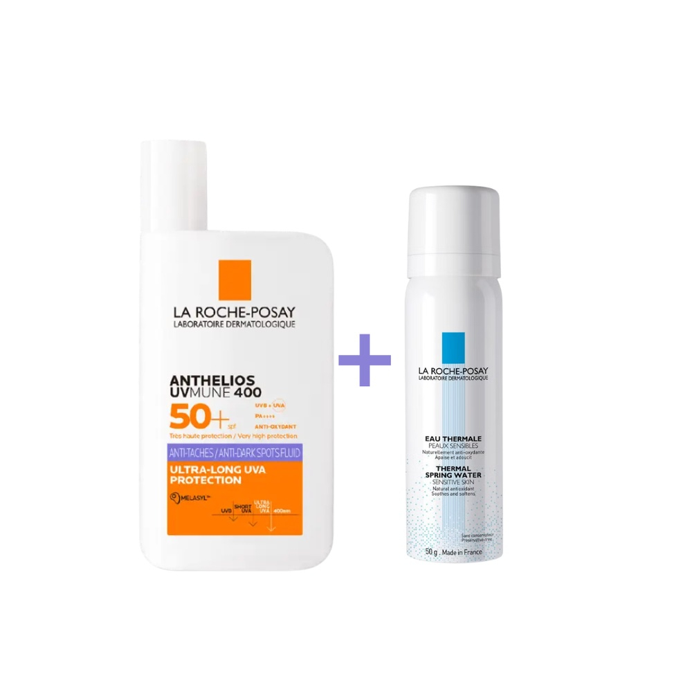 Pack La Rocheposay Anthelios Fluide Antitaches Spf50 50mleau Thermal 50ml Pack
