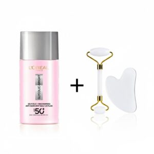 Pack Loreal Paris Glycolic Bright Uv Spf50 50mlcoffret Guasha Pack