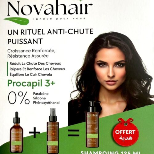 Pack Novahair Pack Antichute Huile 100mllotion 125mlshamp 125ml