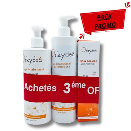 Pack Orkydea Duo Pack Lait Corps Eclaircecran Solairegel Nett Eclairc
