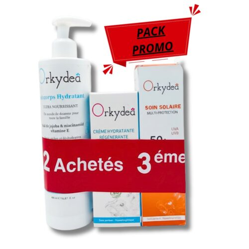 Pack Orkydea Duo Pack Lait Corps Hydratecran Solairecreme Hydratant