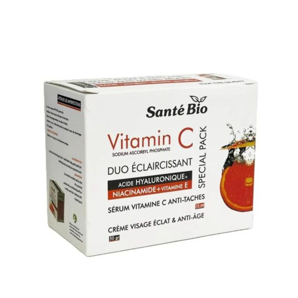 Pack Sante Bio Vitamine C Duo Pack Serum 15mlcreme Eclat 50gr