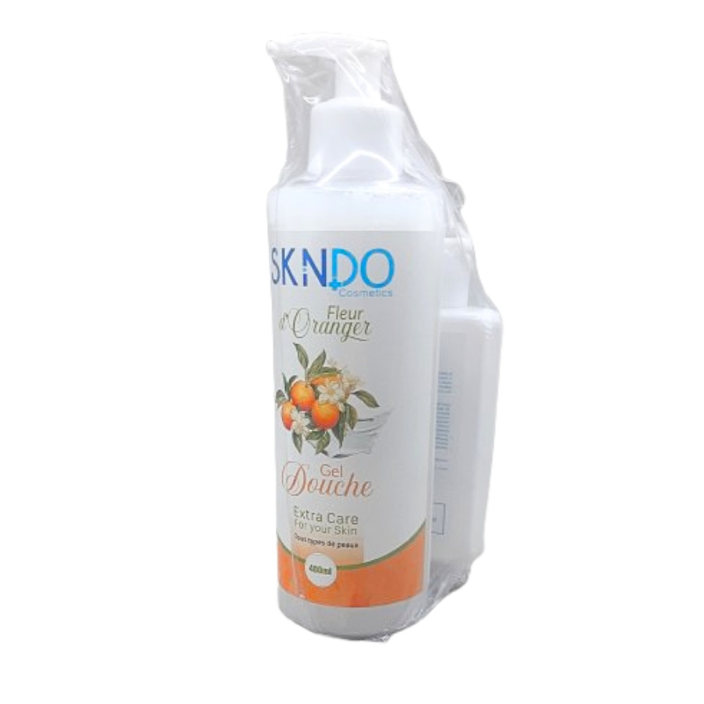 Pack Skindo Duo Pack Gel Douche Fleur D Orange 400mllait Corporel 125ml